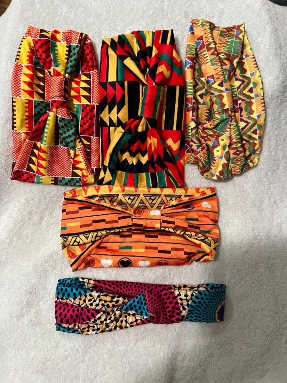 African Print headbands - new